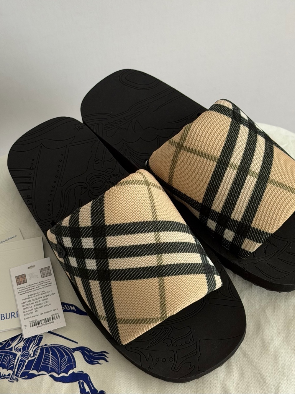 Burberry Check Slide